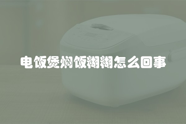 电饭煲焖饭糊糊怎么回事