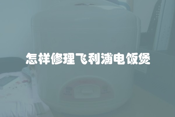 怎样修理飞利浦电饭煲