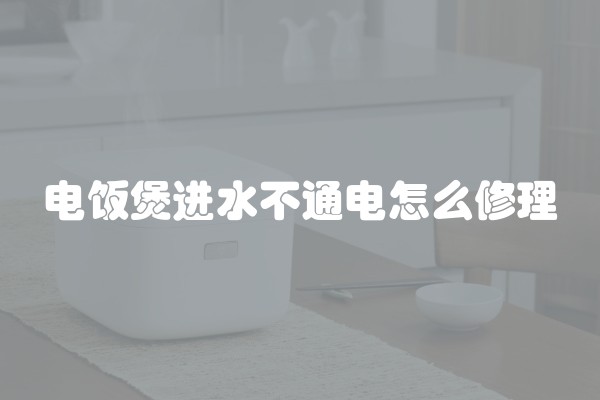 电饭煲进水不通电怎么修理
