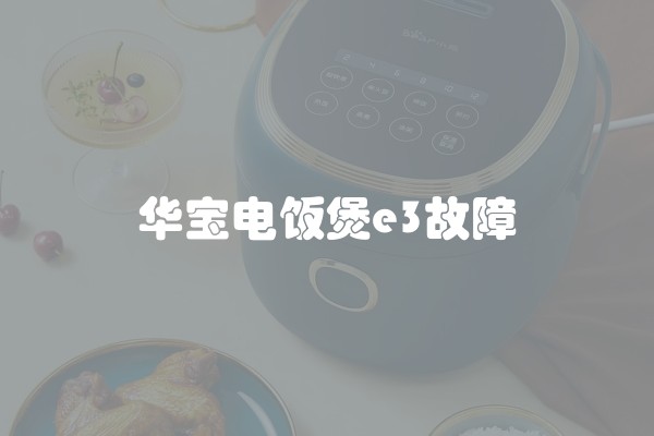 华宝电饭煲e3故障