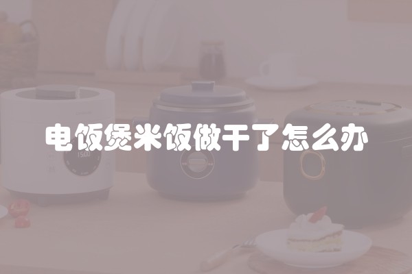 电饭煲米饭做干了怎么办