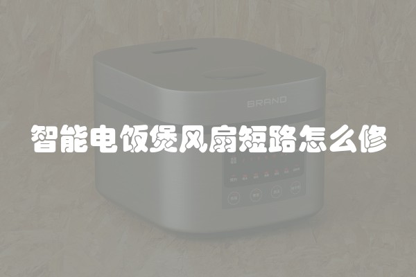 智能电饭煲风扇短路怎么修