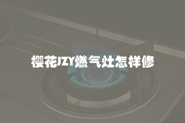 樱花JZY燃气灶怎样修