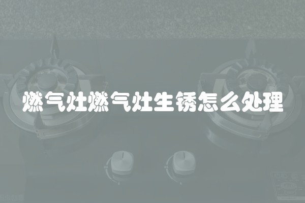 燃气灶燃气灶生锈怎么处理
