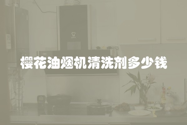 樱花油烟机清洗剂多少钱