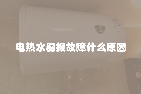 电热水器报故障什么原因