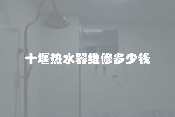 十堰热水器维修多少钱