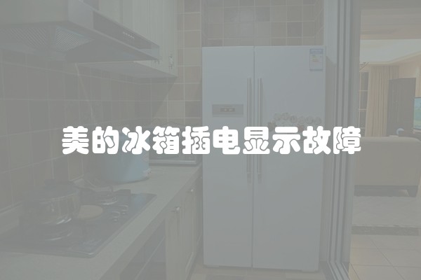 美的冰箱插电显示故障