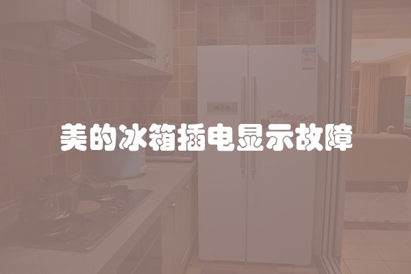 美的冰箱插电显示故障