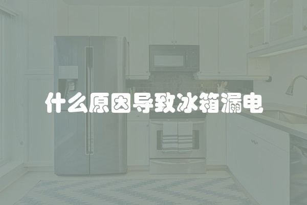 什么原因导致冰箱漏电