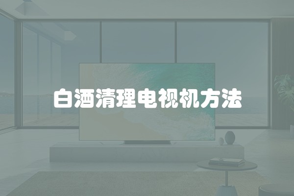 白酒清理电视机方法
